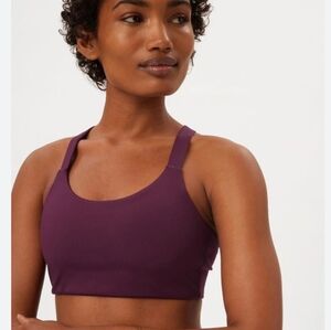 girlfriend collective Lou Sports Bra NWT in Plum